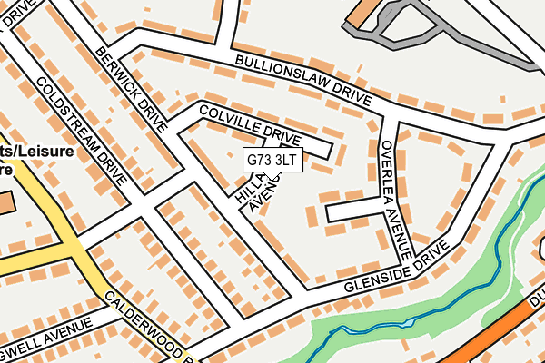 G73 3LT map - OS OpenMap – Local (Ordnance Survey)