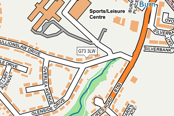 G73 3LW map - OS OpenMap – Local (Ordnance Survey)