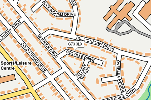 G73 3LX map - OS OpenMap – Local (Ordnance Survey)