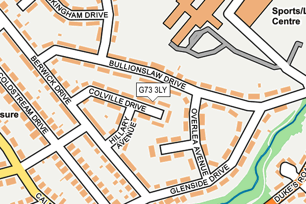 G73 3LY map - OS OpenMap – Local (Ordnance Survey)