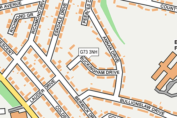 G73 3NH map - OS OpenMap – Local (Ordnance Survey)