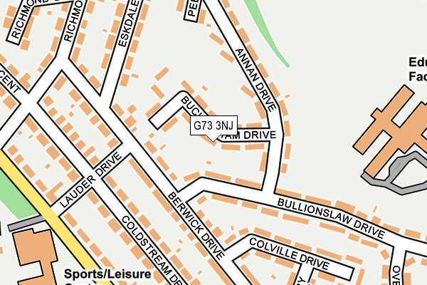 G73 3NJ map - OS OpenMap – Local (Ordnance Survey)