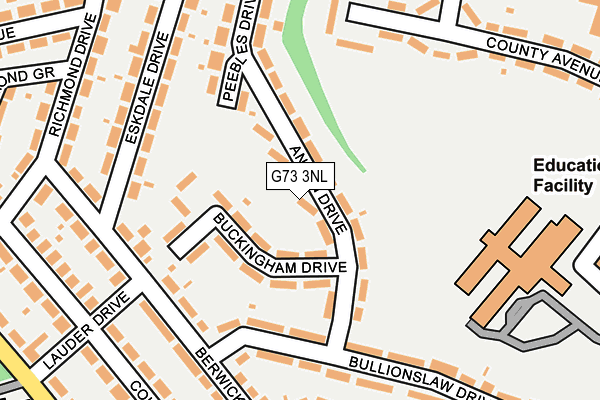 G73 3NL map - OS OpenMap – Local (Ordnance Survey)