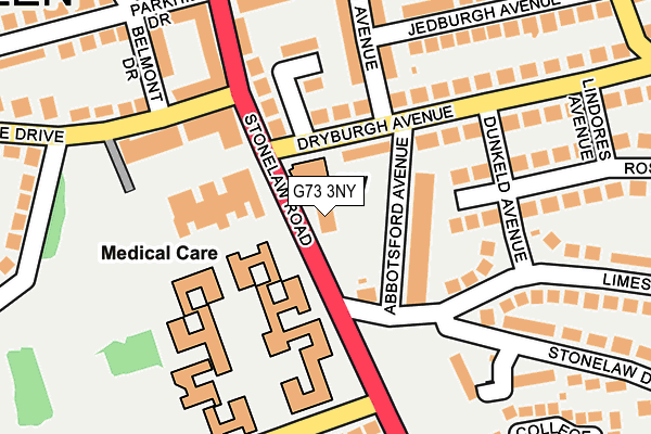 G73 3NY map - OS OpenMap – Local (Ordnance Survey)