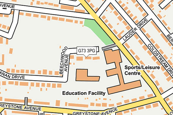 G73 3PG map - OS OpenMap – Local (Ordnance Survey)