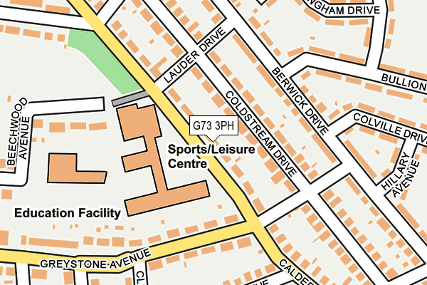 G73 3PH map - OS OpenMap – Local (Ordnance Survey)