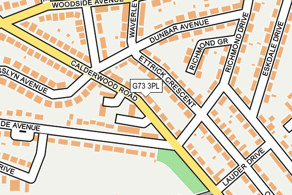 G73 3PL map - OS OpenMap – Local (Ordnance Survey)