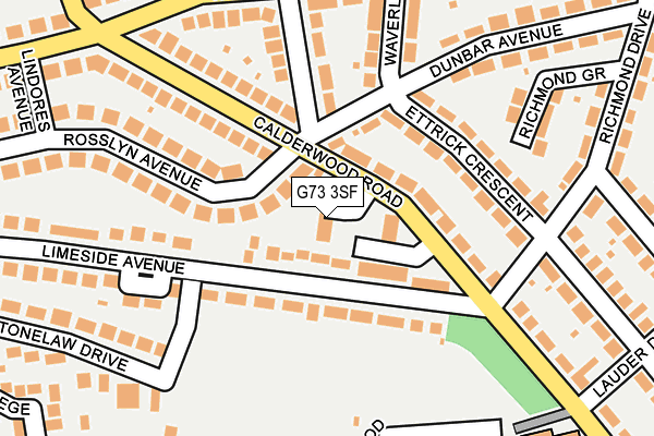 G73 3SF map - OS OpenMap – Local (Ordnance Survey)