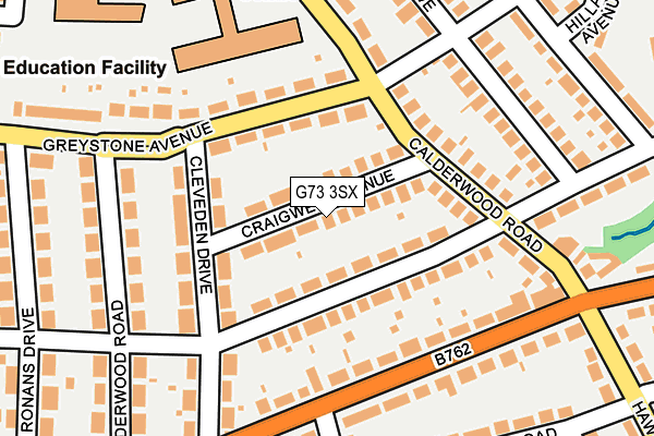 G73 3SX map - OS OpenMap – Local (Ordnance Survey)