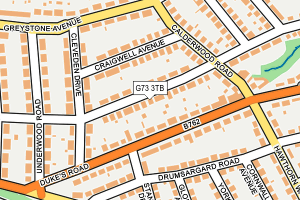 G73 3TB map - OS OpenMap – Local (Ordnance Survey)