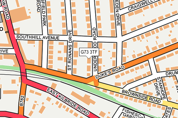 G73 3TF map - OS OpenMap – Local (Ordnance Survey)
