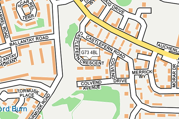 G73 4BL map - OS OpenMap – Local (Ordnance Survey)