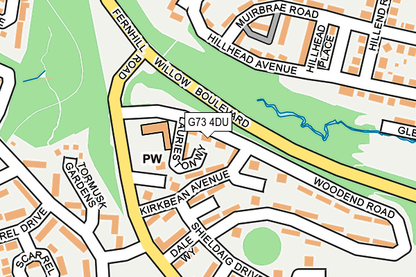 G73 4DU map - OS OpenMap – Local (Ordnance Survey)