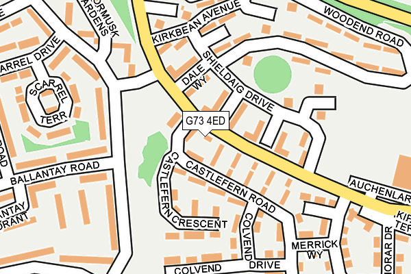 G73 4ED map - OS OpenMap – Local (Ordnance Survey)