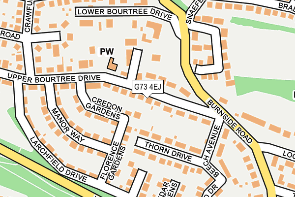 G73 4EJ map - OS OpenMap – Local (Ordnance Survey)