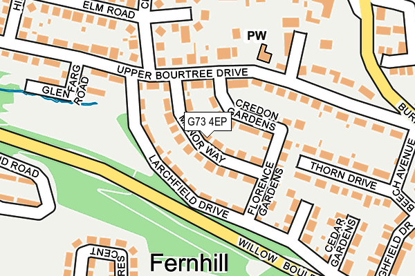 G73 4EP map - OS OpenMap – Local (Ordnance Survey)