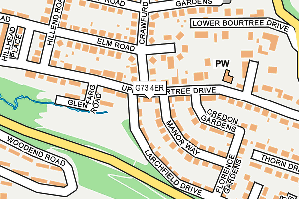 G73 4ER map - OS OpenMap – Local (Ordnance Survey)