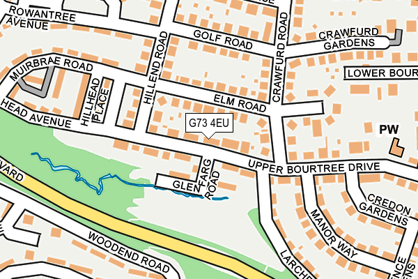 G73 4EU map - OS OpenMap – Local (Ordnance Survey)