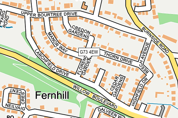 G73 4EW map - OS OpenMap – Local (Ordnance Survey)