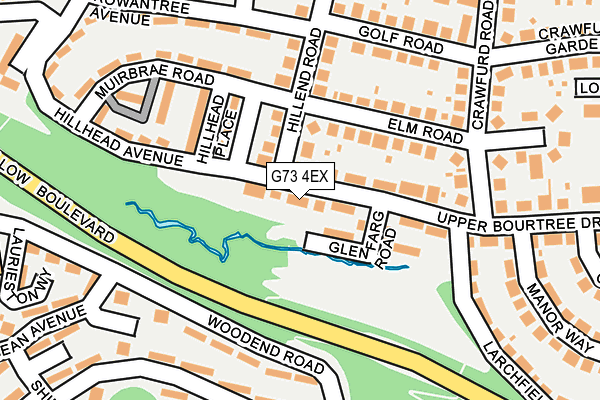 G73 4EX map - OS OpenMap – Local (Ordnance Survey)