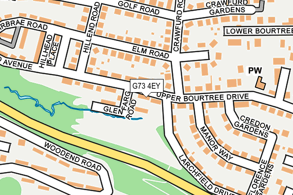 G73 4EY map - OS OpenMap – Local (Ordnance Survey)