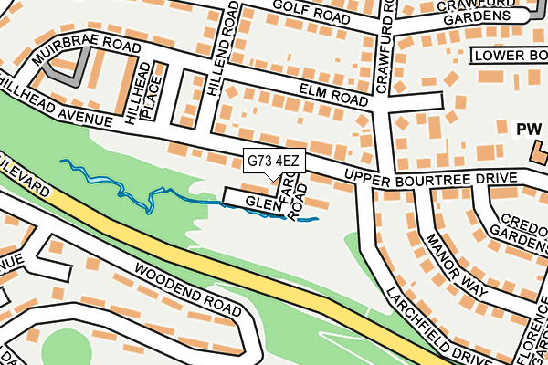 G73 4EZ map - OS OpenMap – Local (Ordnance Survey)