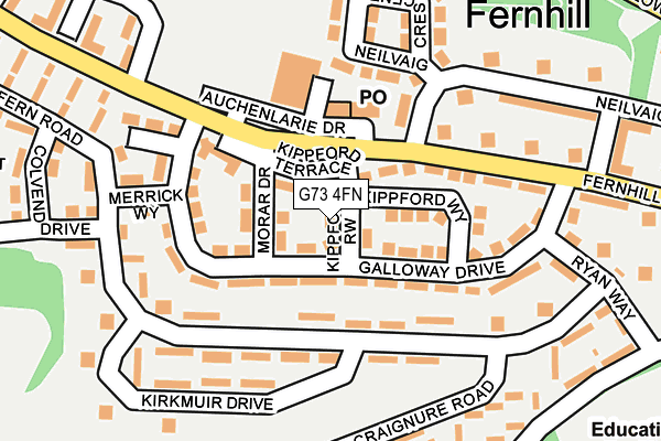 G73 4FN map - OS OpenMap – Local (Ordnance Survey)