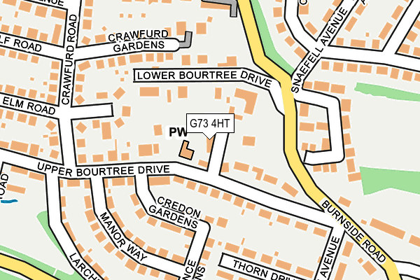G73 4HT map - OS OpenMap – Local (Ordnance Survey)