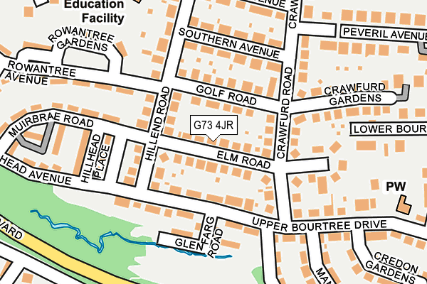 G73 4JR map - OS OpenMap – Local (Ordnance Survey)