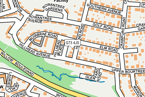 G73 4JS map - OS OpenMap – Local (Ordnance Survey)
