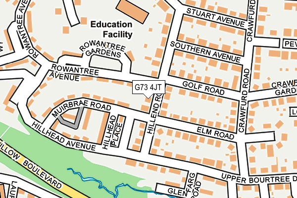 G73 4JT map - OS OpenMap – Local (Ordnance Survey)