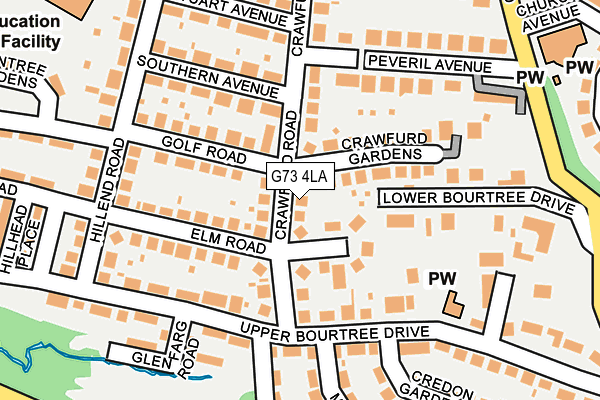 G73 4LA map - OS OpenMap – Local (Ordnance Survey)