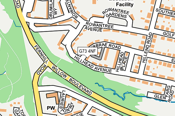 G73 4NF map - OS OpenMap – Local (Ordnance Survey)