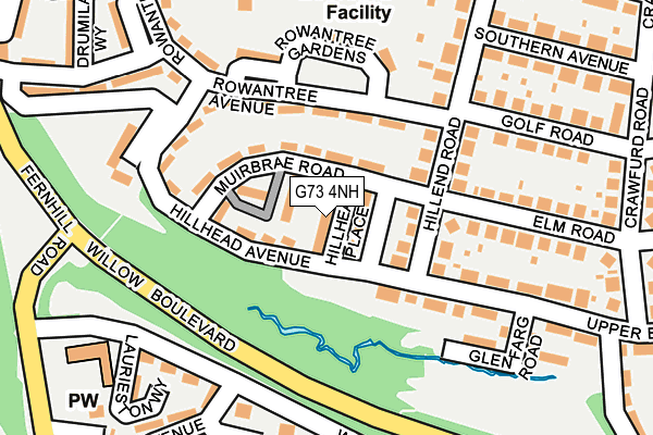 G73 4NH map - OS OpenMap – Local (Ordnance Survey)