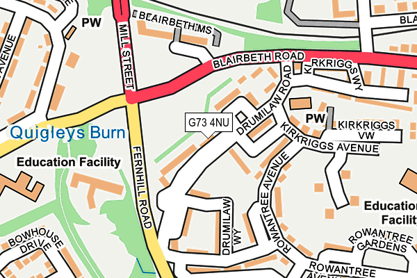 G73 4NU map - OS OpenMap – Local (Ordnance Survey)