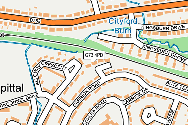 G73 4PD map - OS OpenMap – Local (Ordnance Survey)