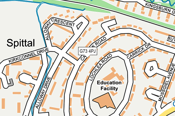 G73 4PJ map - OS OpenMap – Local (Ordnance Survey)