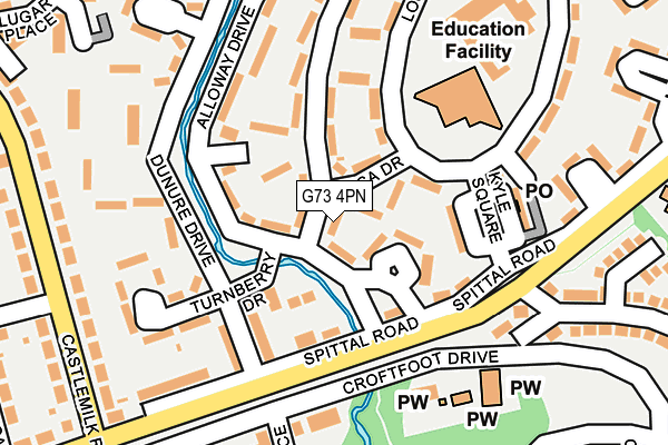 G73 4PN map - OS OpenMap – Local (Ordnance Survey)