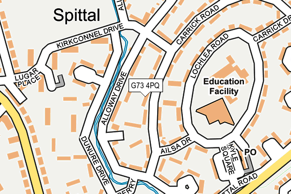 G73 4PQ map - OS OpenMap – Local (Ordnance Survey)