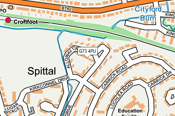 G73 4PU map - OS OpenMap – Local (Ordnance Survey)