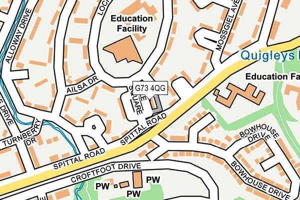 G73 4QG map - OS OpenMap – Local (Ordnance Survey)