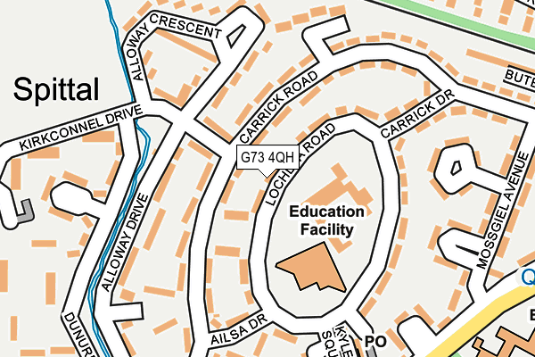 G73 4QH map - OS OpenMap – Local (Ordnance Survey)
