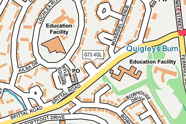 G73 4QL map - OS OpenMap – Local (Ordnance Survey)