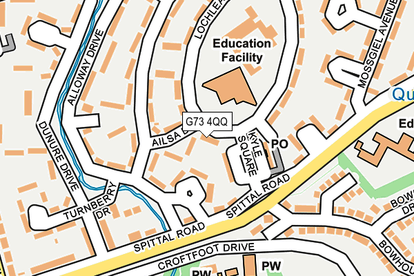 G73 4QQ map - OS OpenMap – Local (Ordnance Survey)