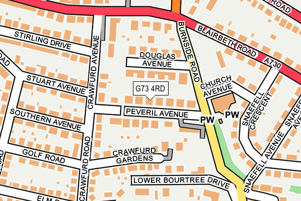 G73 4RD map - OS OpenMap – Local (Ordnance Survey)