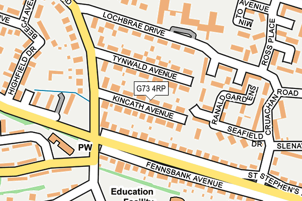 G73 4RP map - OS OpenMap – Local (Ordnance Survey)