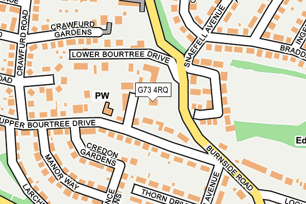 G73 4RQ map - OS OpenMap – Local (Ordnance Survey)