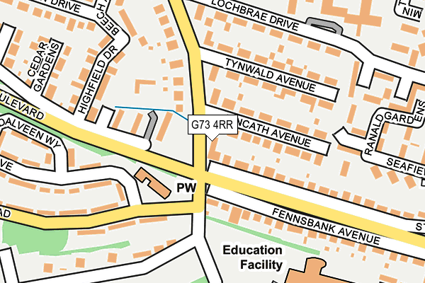 G73 4RR map - OS OpenMap – Local (Ordnance Survey)