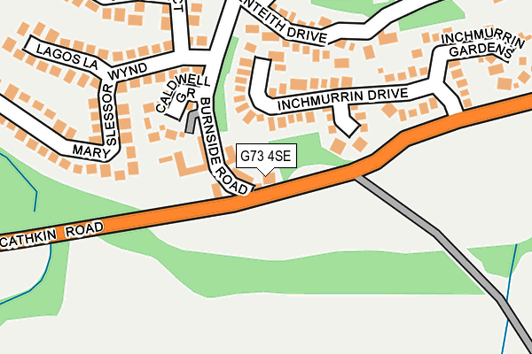 G73 4SE map - OS OpenMap – Local (Ordnance Survey)