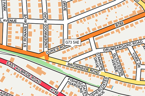 G73 5AE map - OS OpenMap – Local (Ordnance Survey)